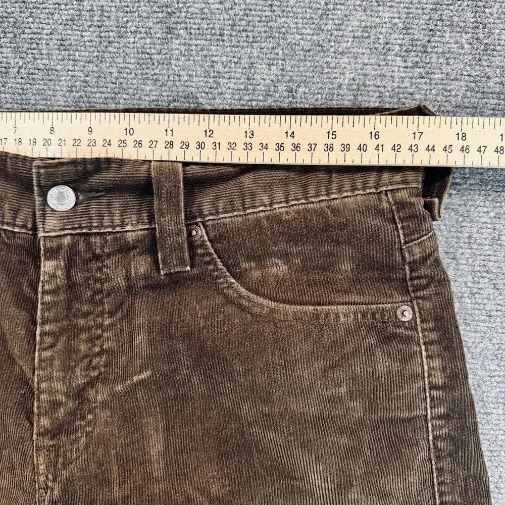 Levis 549 Low Loose Corduroy Pants Mens 32x34 Brown Straight Baggy VTG Y2K Retro